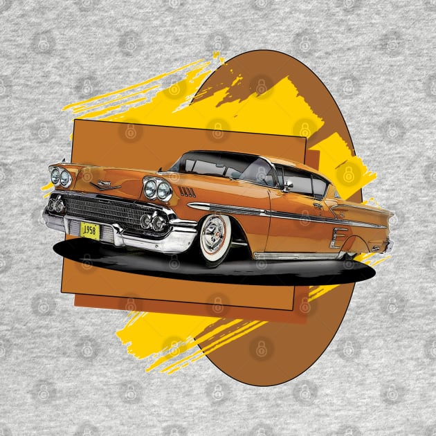 1958 Chevy Impala - Abstract by Wilcox PhotoArt